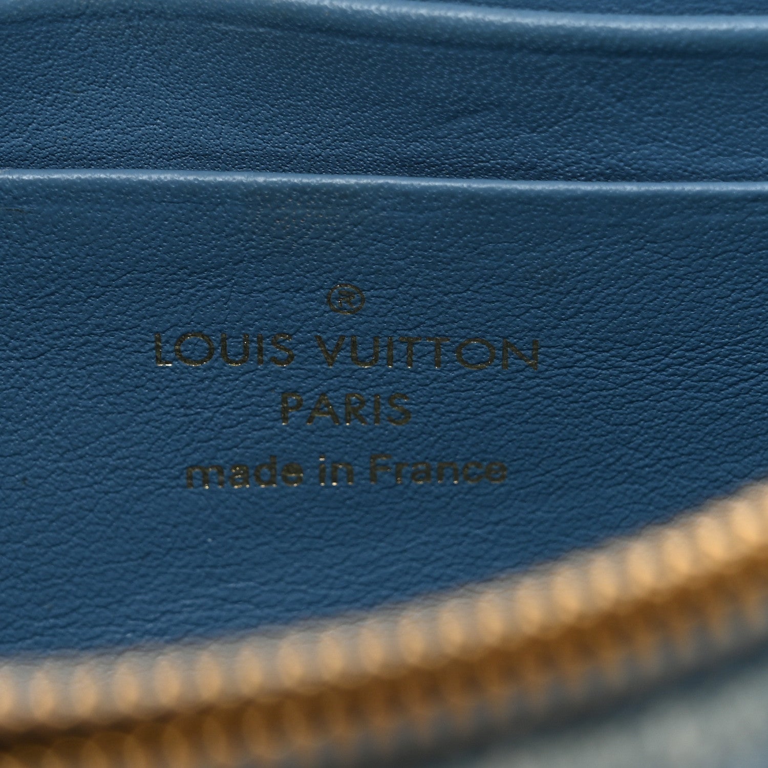 Louis Vuitton Embroidered Monogram Denim New Wave Chain Pochette Blue 7 of 12