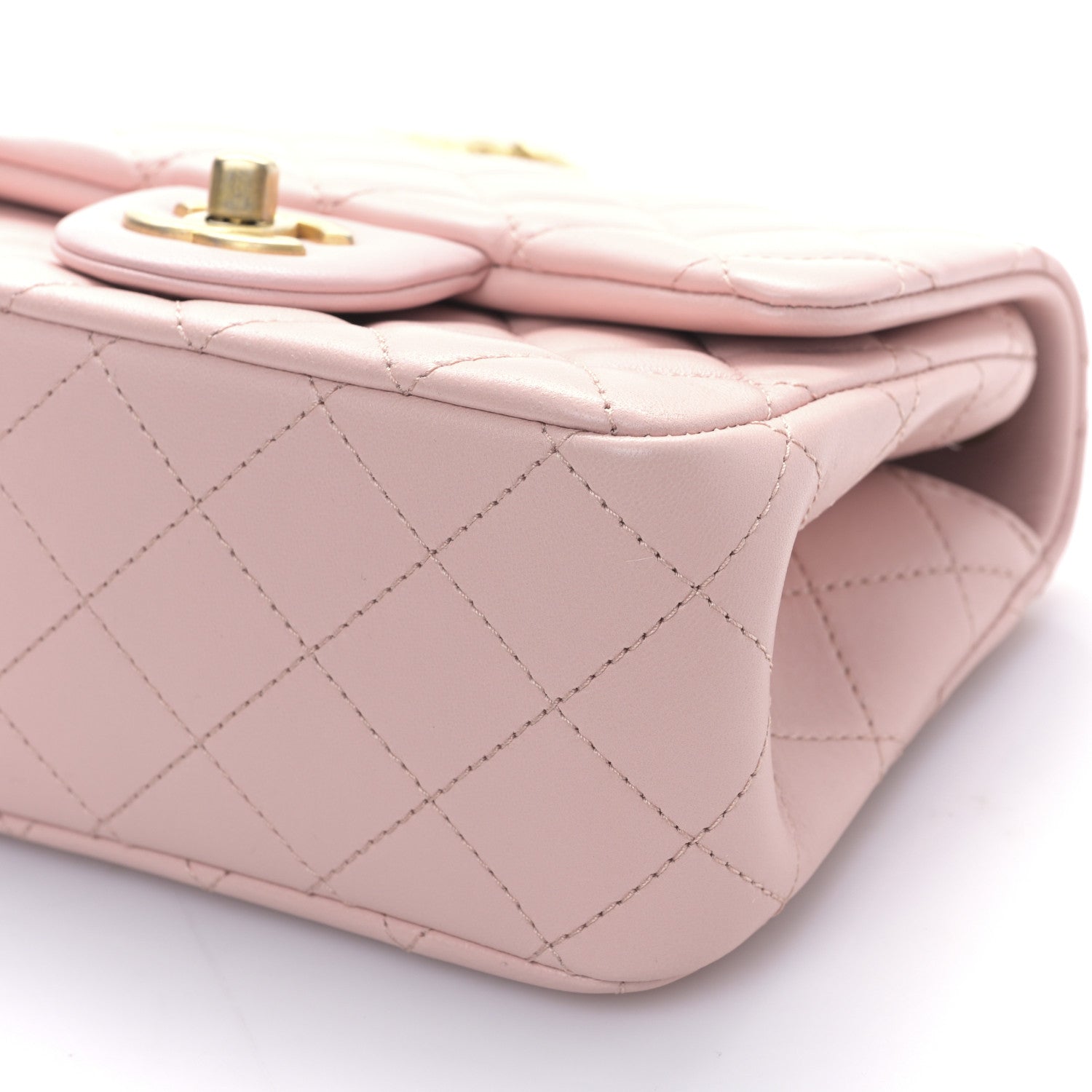 Chanel Lambskin Quilted Mini Sweet Camellia Flap Light Pink 9 of 10