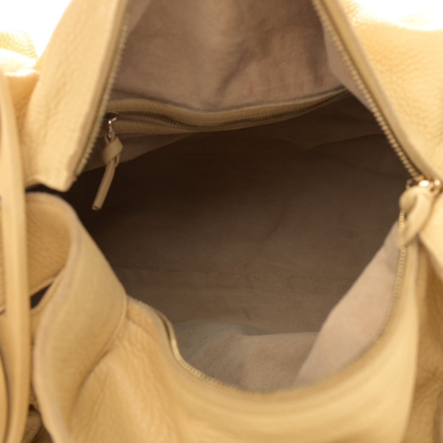 Cervo Deerkskin Shoulder Bag Light Yellow