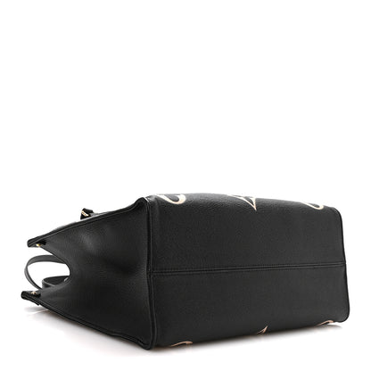 Louis Vuitton Empreinte Monogram Giant Onthego MM Black Beige 4 of 9
