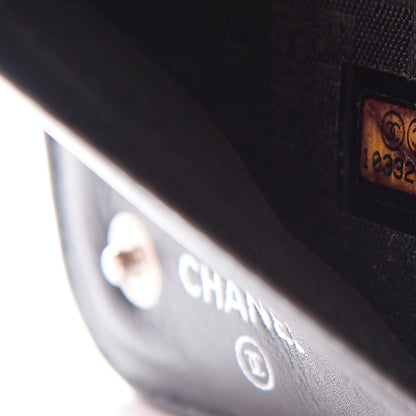Chanel Lambskin Embossed Logo Wallet Black 7 of 14