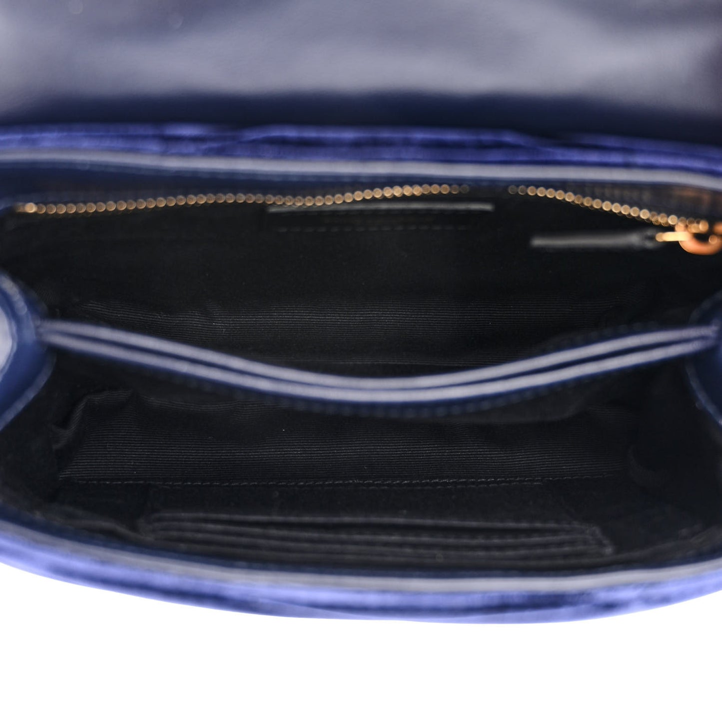Velvet Y Quilted Monogram Toy Loulou Crossbody Bag Deep Marine