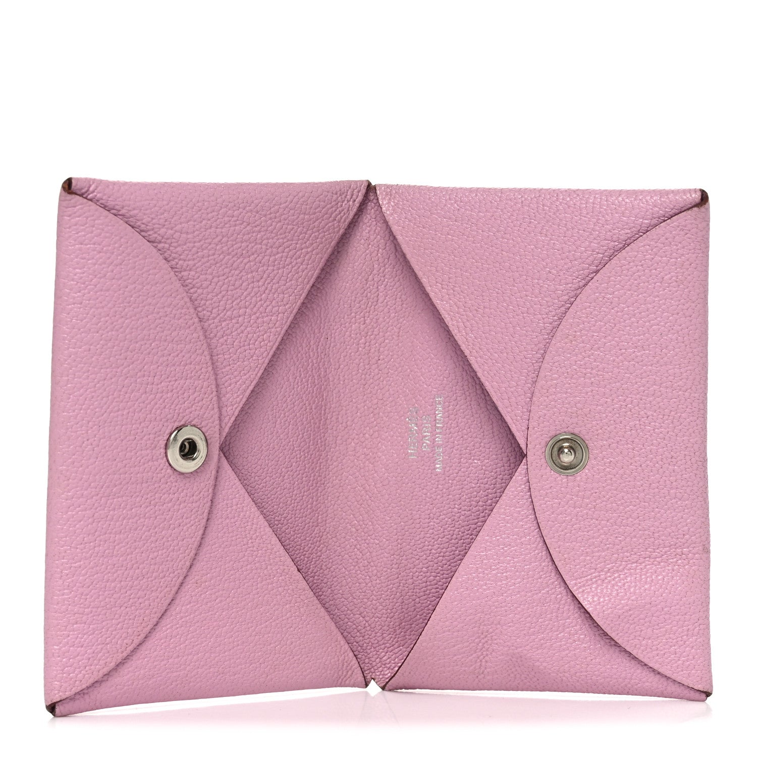 Hermes Chevre Mysore Calvi Card Case Mauve Sylvestre 4 of 9