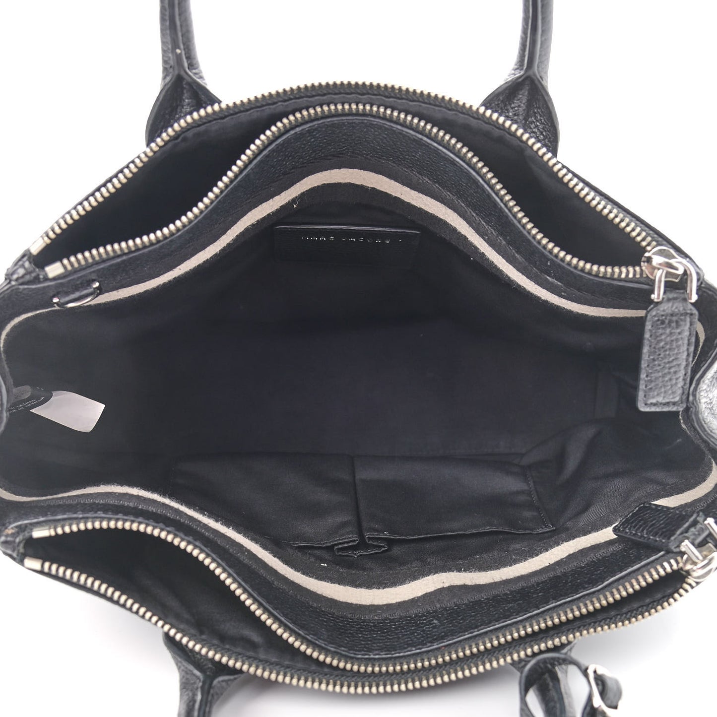 Textured Calfskin Medium Incognito Satchel Black