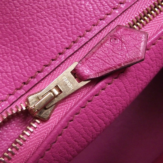 Ostrich Birkin 30 Fuchsia