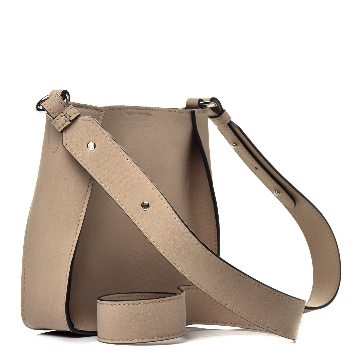 Eco Alter Nappa Perforated Logo Mini Crossbody Camel