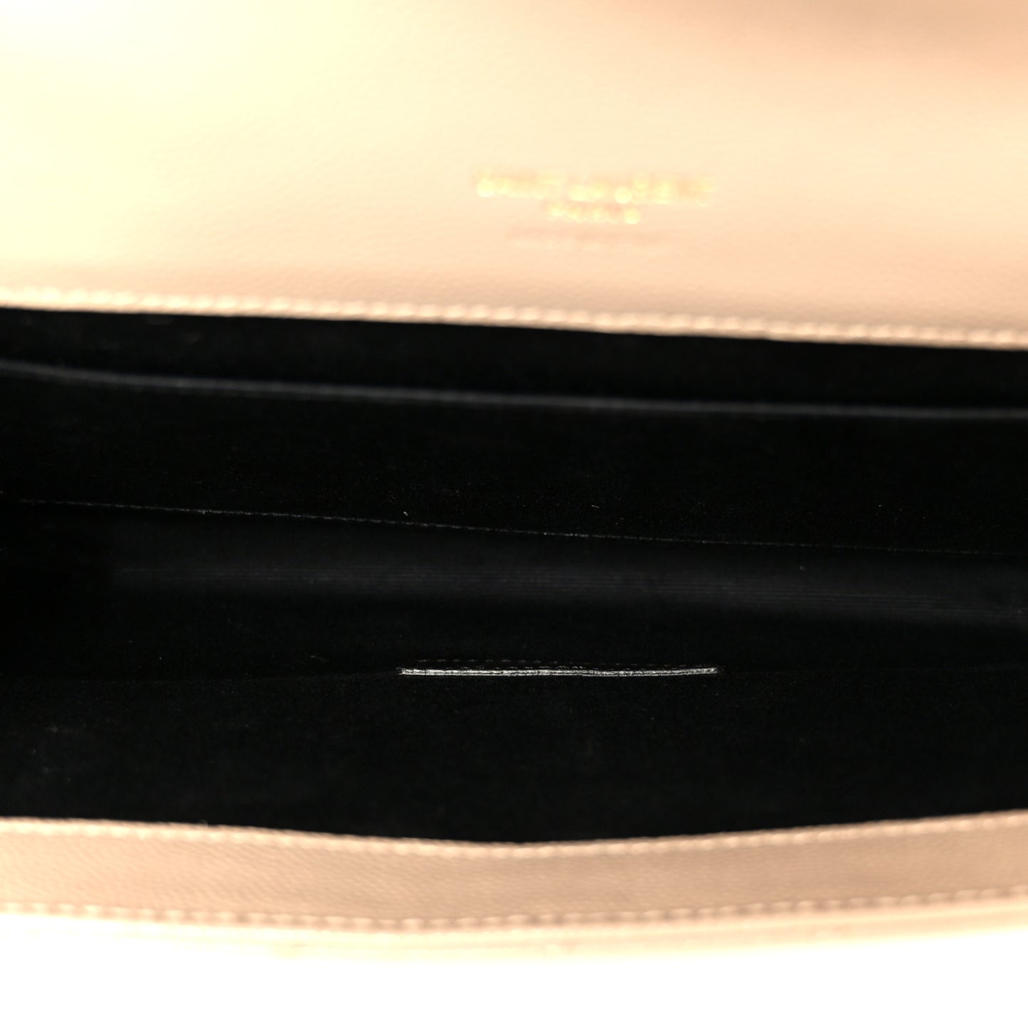 Grain De Poudre Textured Mixed Matelasse Triquilt Monogram Clutch Dark Beige
