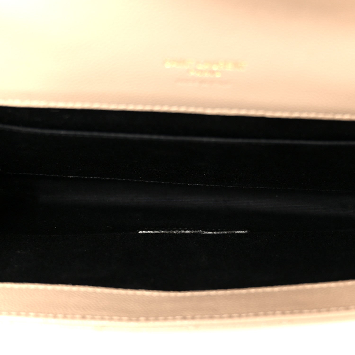 Saint Laurent Grain De Poudre Textured Mixed Matelasse Triquilt Monogram Clutch Dark Beige 5 of 9