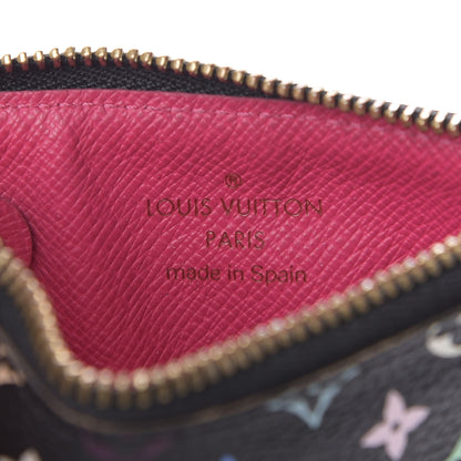 Louis Vuitton Monogram Multicolor Key Pouch Black Grenade 6 of 8