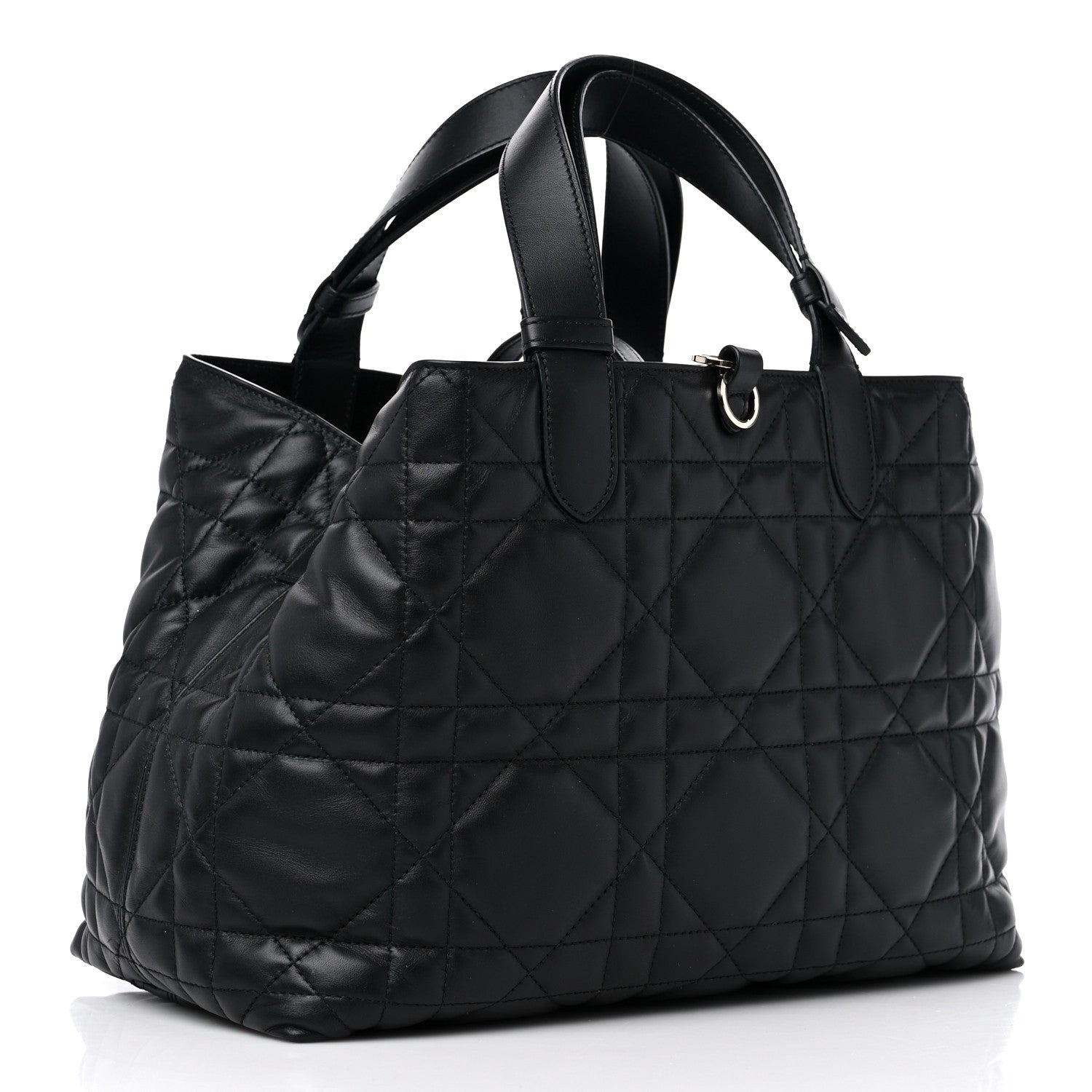 Christian Dior Calfskin Macrocannage Medium Toujours Black 4 of 11