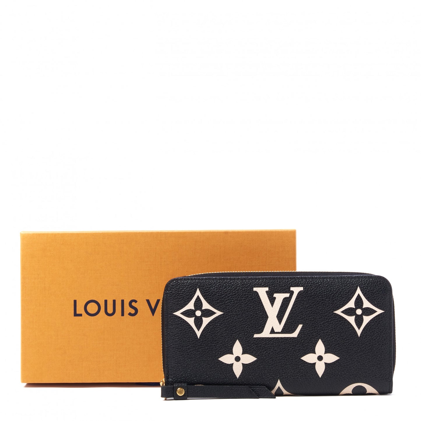Empreinte Monogram Giant Zippy Wallet Black Beige