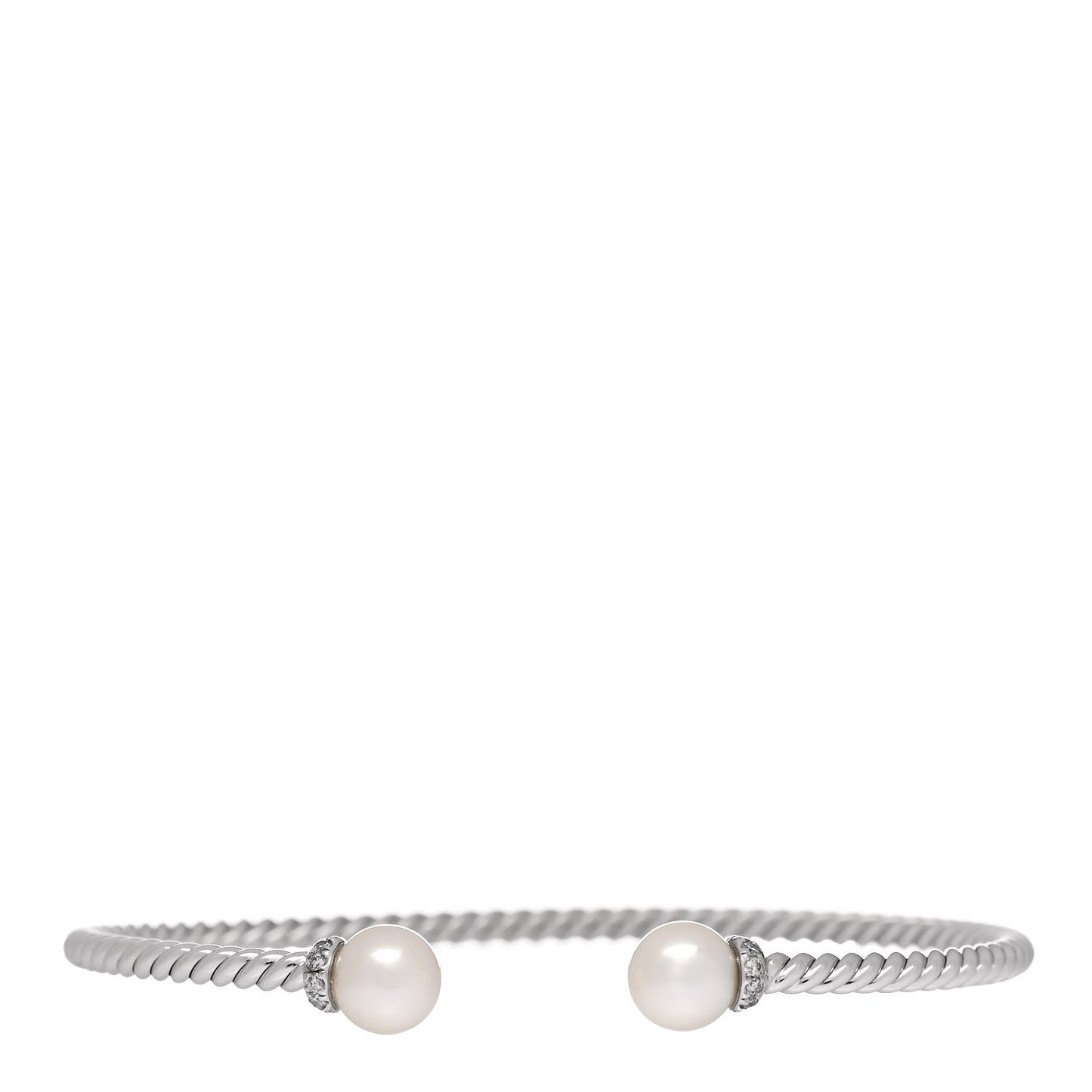 18K White Gold Pearl 9mm Solari Bracelet