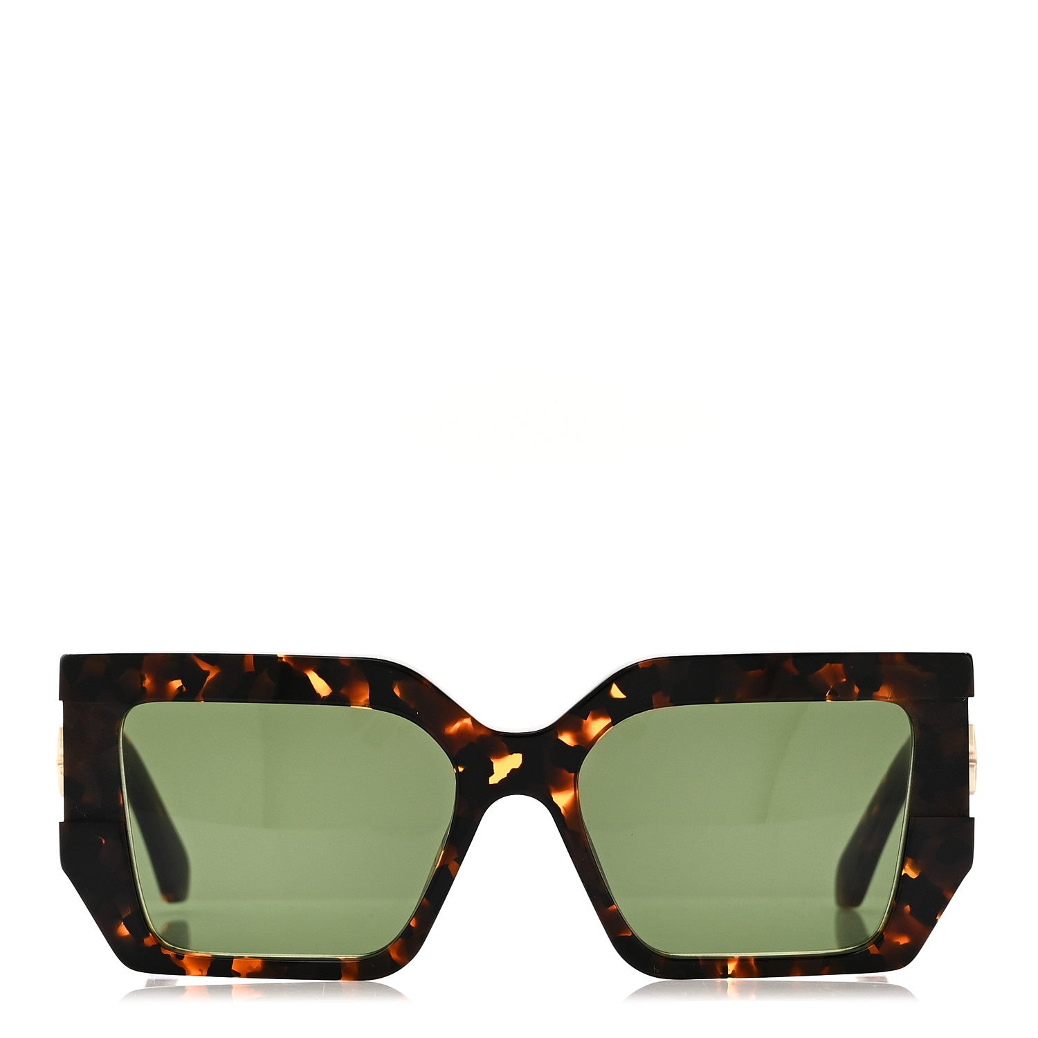 Off-White Acetate Dover Square Sunglasses OERI148 Havana Green 3 of 7