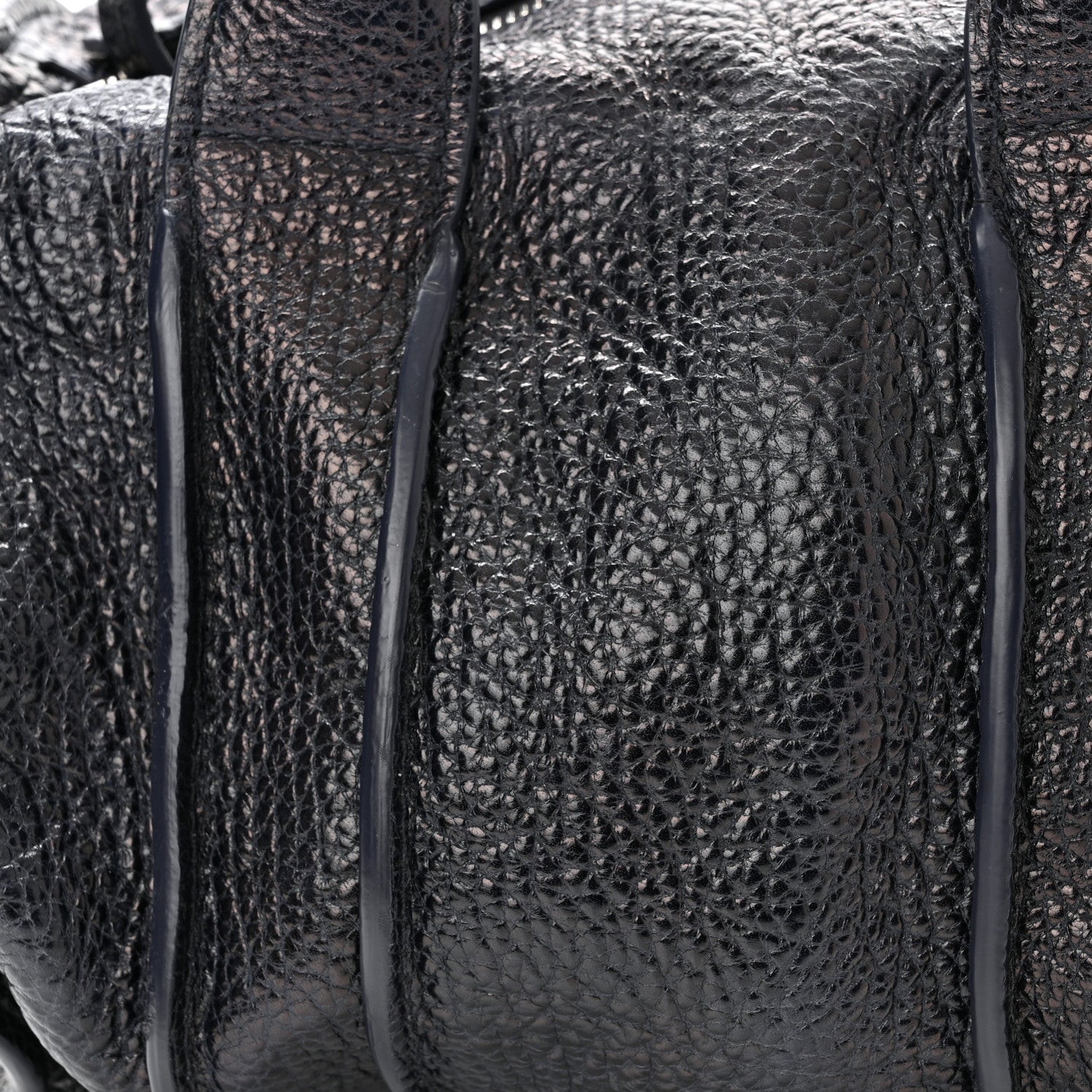 Alexander Wang Pebbled Lambskin Rocco Nickel Hardware Dark Blue 15 of 23