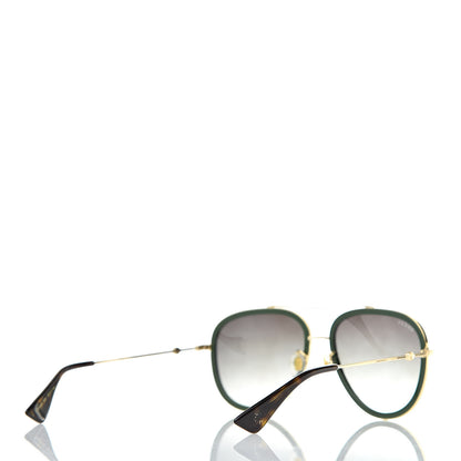 Gucci Web Aviator Sunglasses GG0062S Green Red 4 of 8