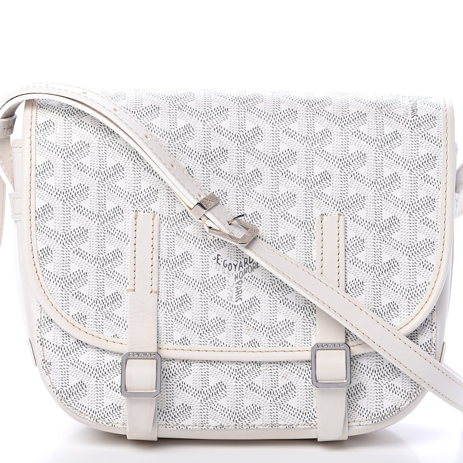Goyard Goyardine Belvedere PM Messenger Bag White 6 of 12