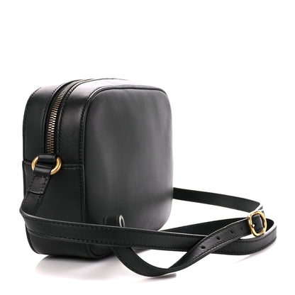 Gucci Calfskin Web Small Webby Bee Shoulder Bag Black 3 of 11