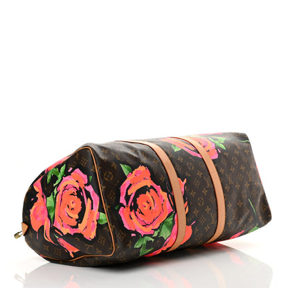 Louis Vuitton Monogram Roses Keepall 50 4 of 15
