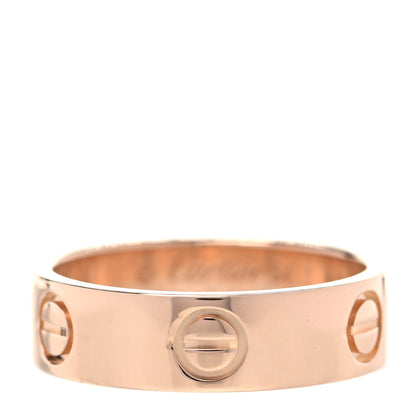 Cartier 18K Pink Gold 5.5mm LOVE Ring 54 6.75 1 of 6