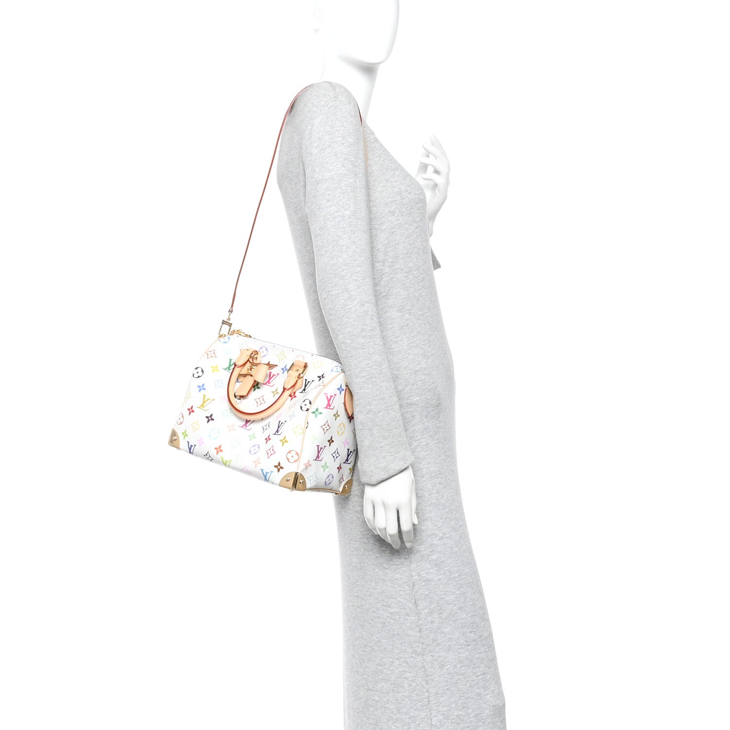 Louis Vuitton LV X TM Monogram Multicolor Speedy Bandouliere 25 White 2 of 10