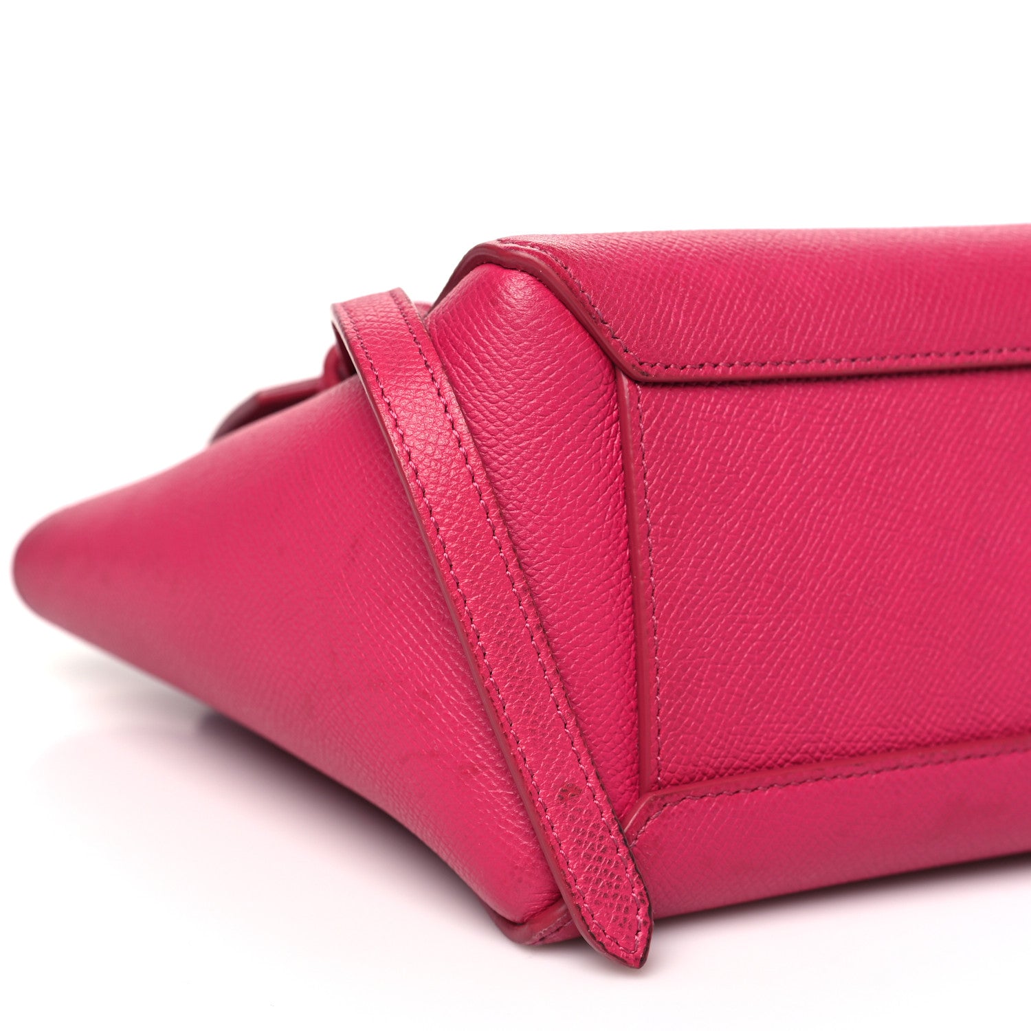 Celine Grained Calfskin Nano Belt Bag Raspberry 9 of 14