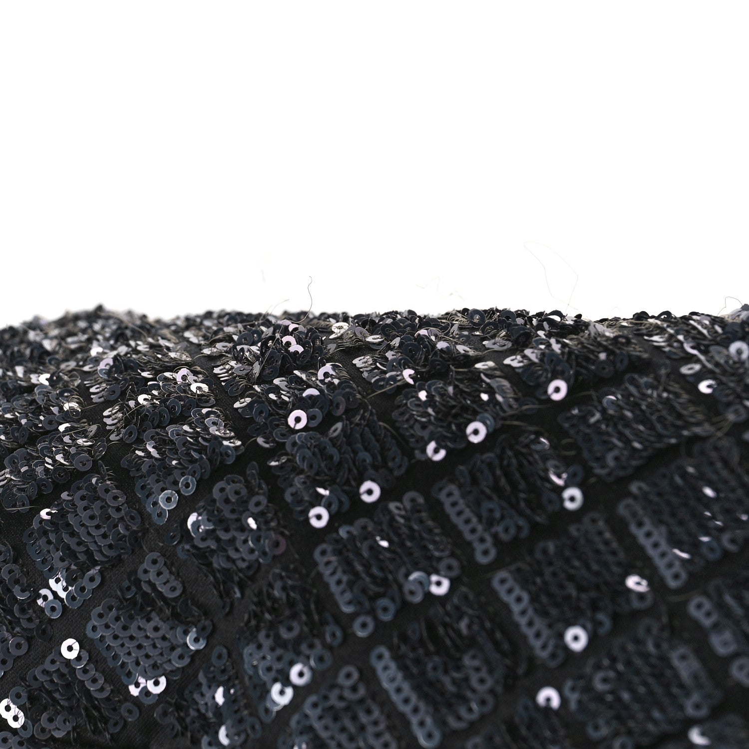Chanel Satin Sequin Medium Classic Flap Grey 10 of 10