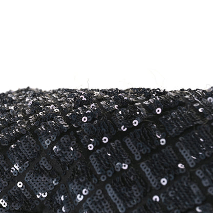 Chanel Satin Sequin Medium Classic Flap Grey 10 of 10