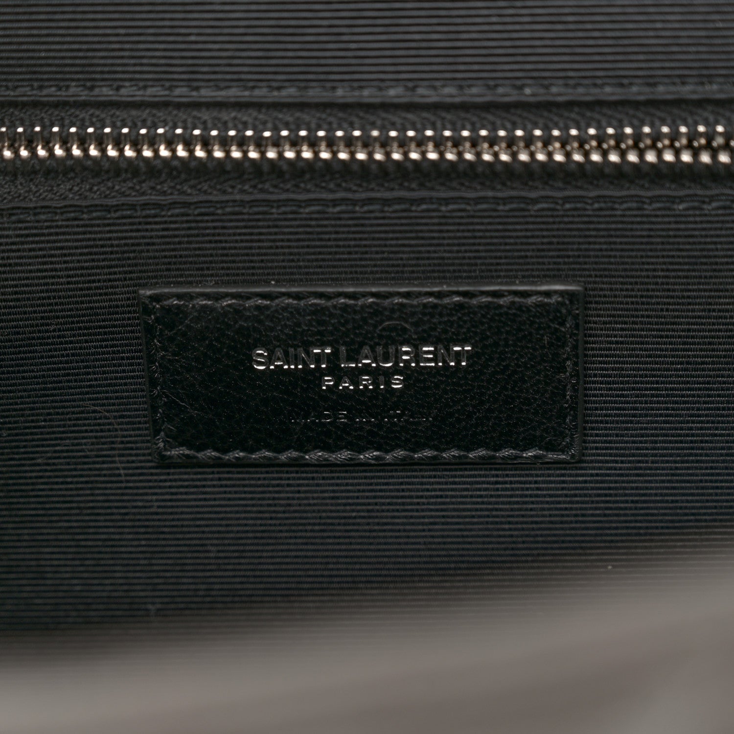 Saint Laurent Grain De Poudre Textured Mixed Matelasse Large Triquilt Monogram Satchel Earth 6 of 10