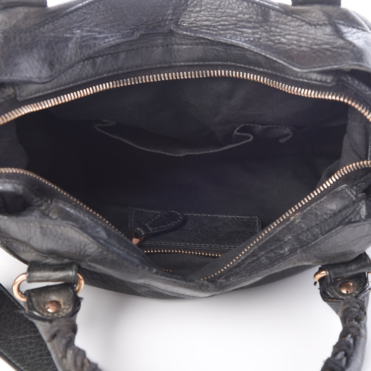 Agneau Giant 12 Rose Gold Hardware Town Black