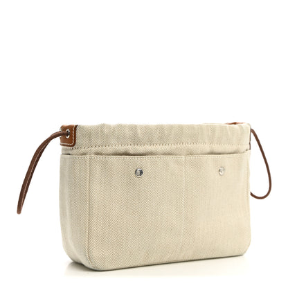 Hermes Canvas Barenia Fourbi 20 PM Pouch Naturel Fauve 3 of 11