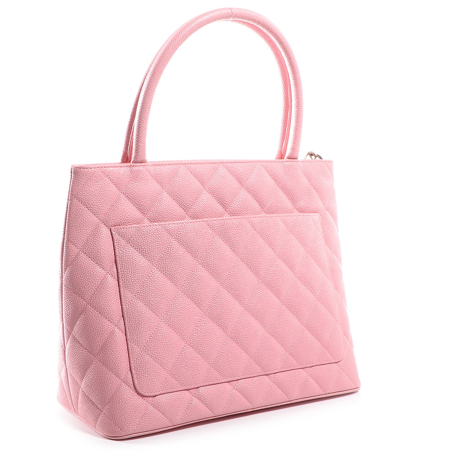 Chanel Caviar Medallion CC Tote Light Pink 3 of 7