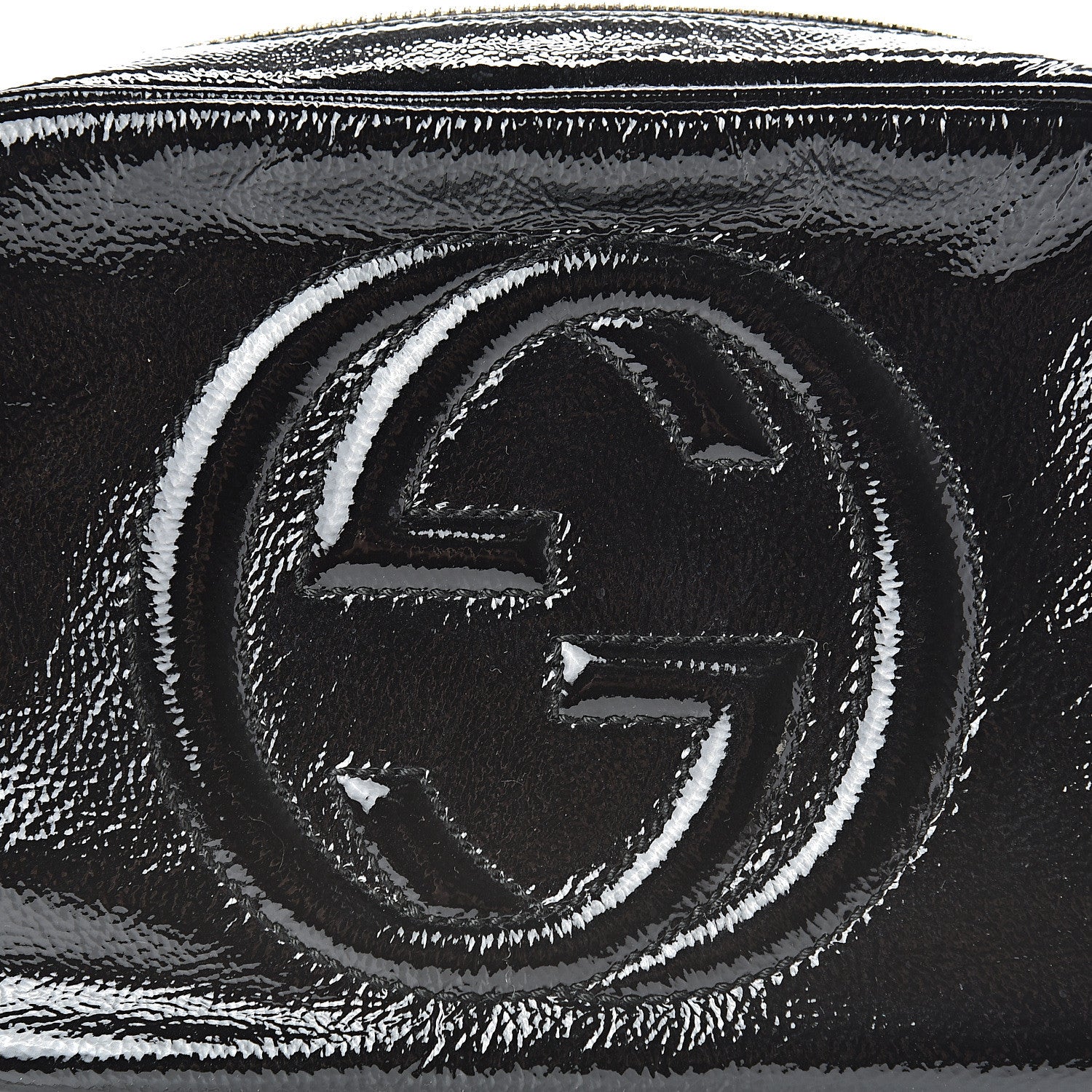 Gucci Soft Patent Small Soho Disco Bag Black 8 of 10