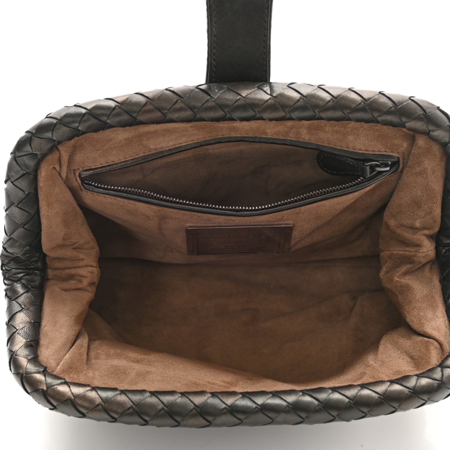 Nappa Intrecciato The Lauren 1980 Clutch Dark Bronze
