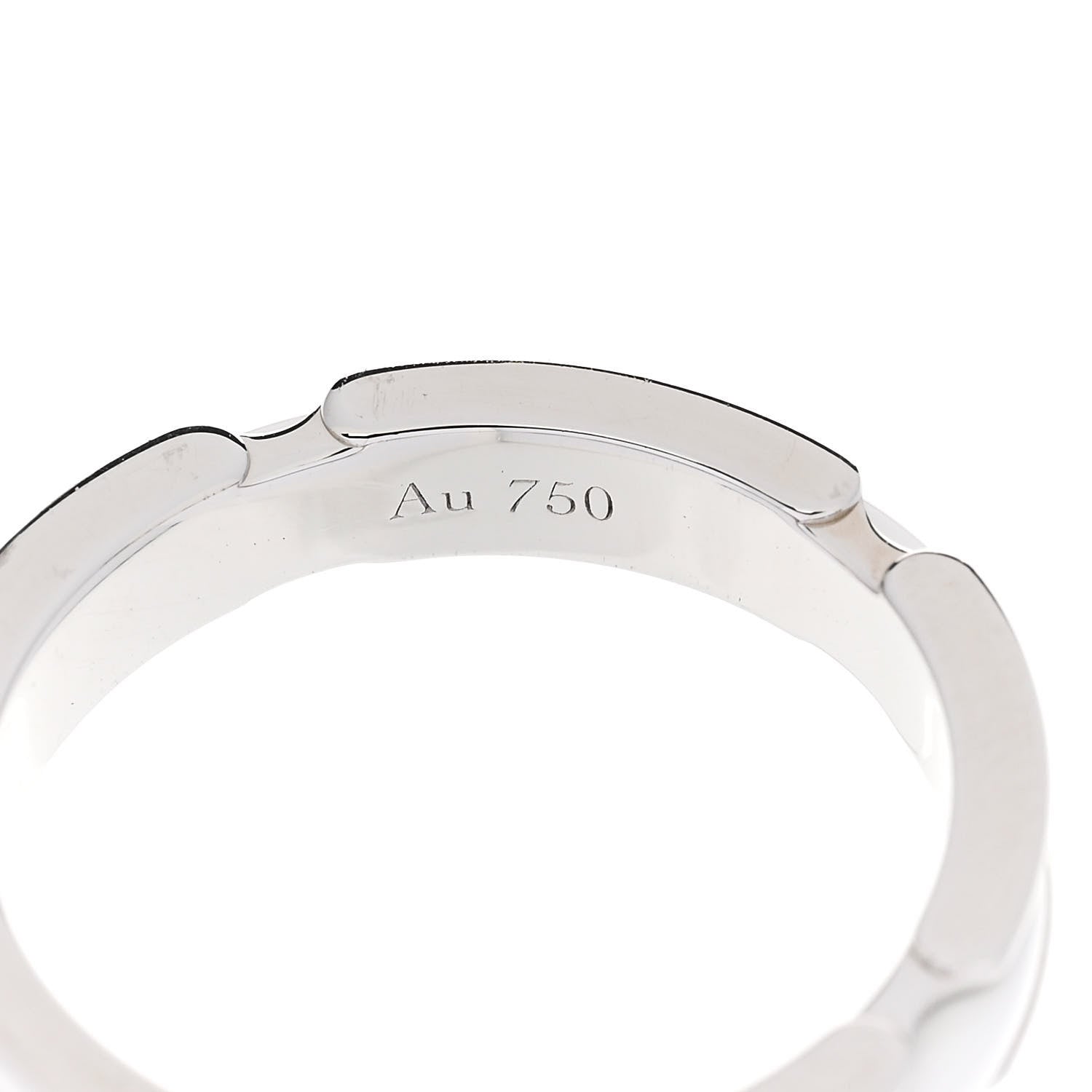 Chanel 18K White Gold Ceramic Small Ultra Ring 57 8 7 of 8