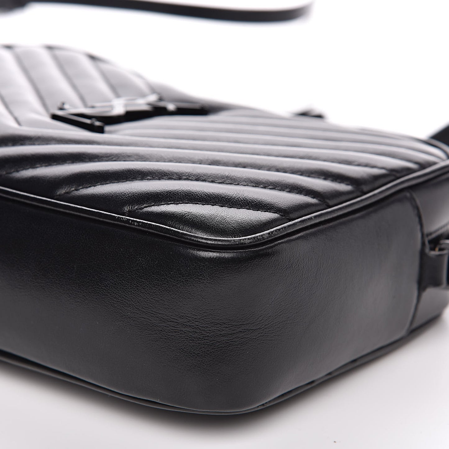 Calfskin Matelasse Monogram Lou Camera Bag Black