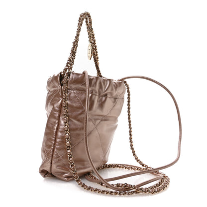Chanel Metallic Calfskin Quilted Mini Chanel 22 Copper 3 of 11