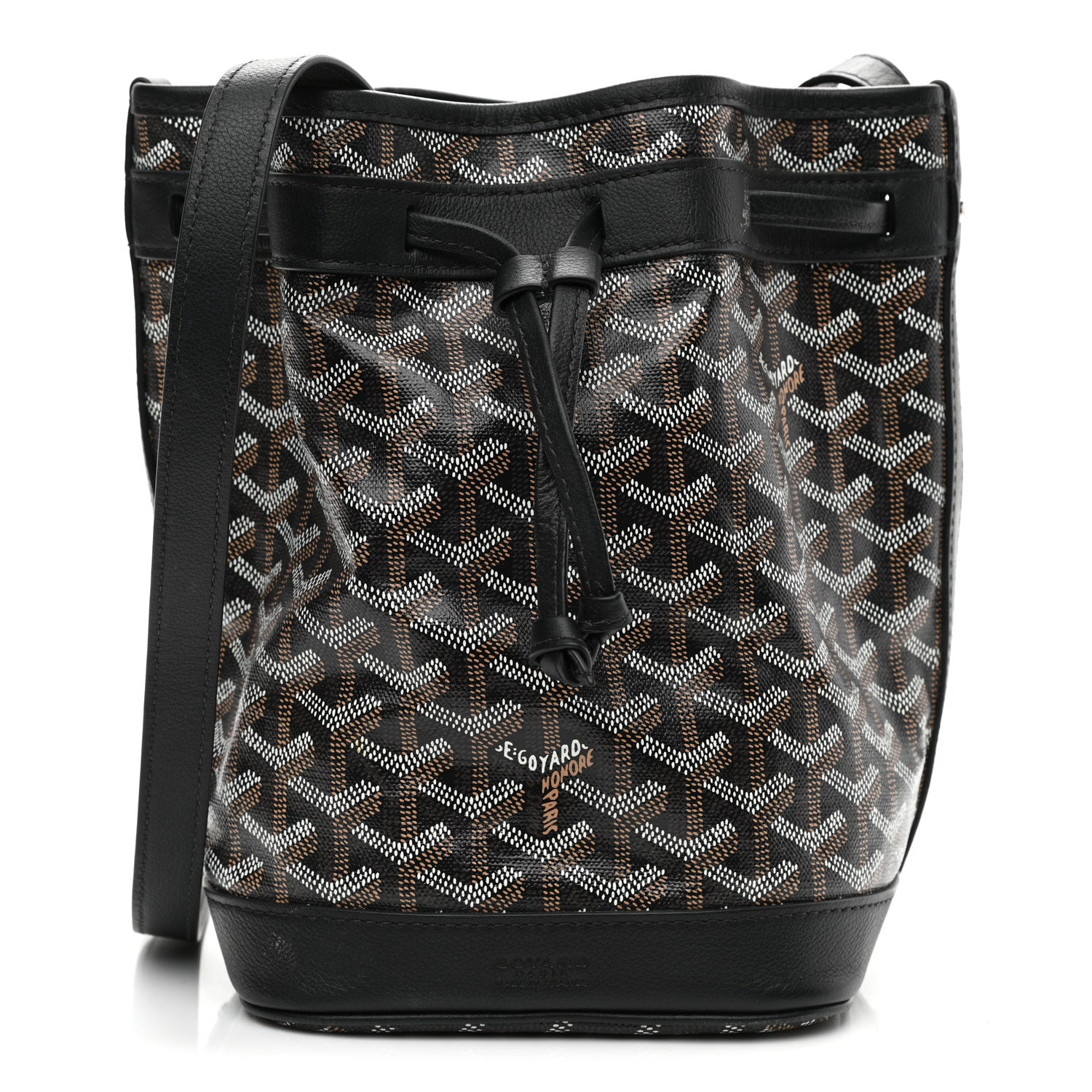 Goyard Goyardine Petit Flot Bucket Bag PM Black 1 of 11