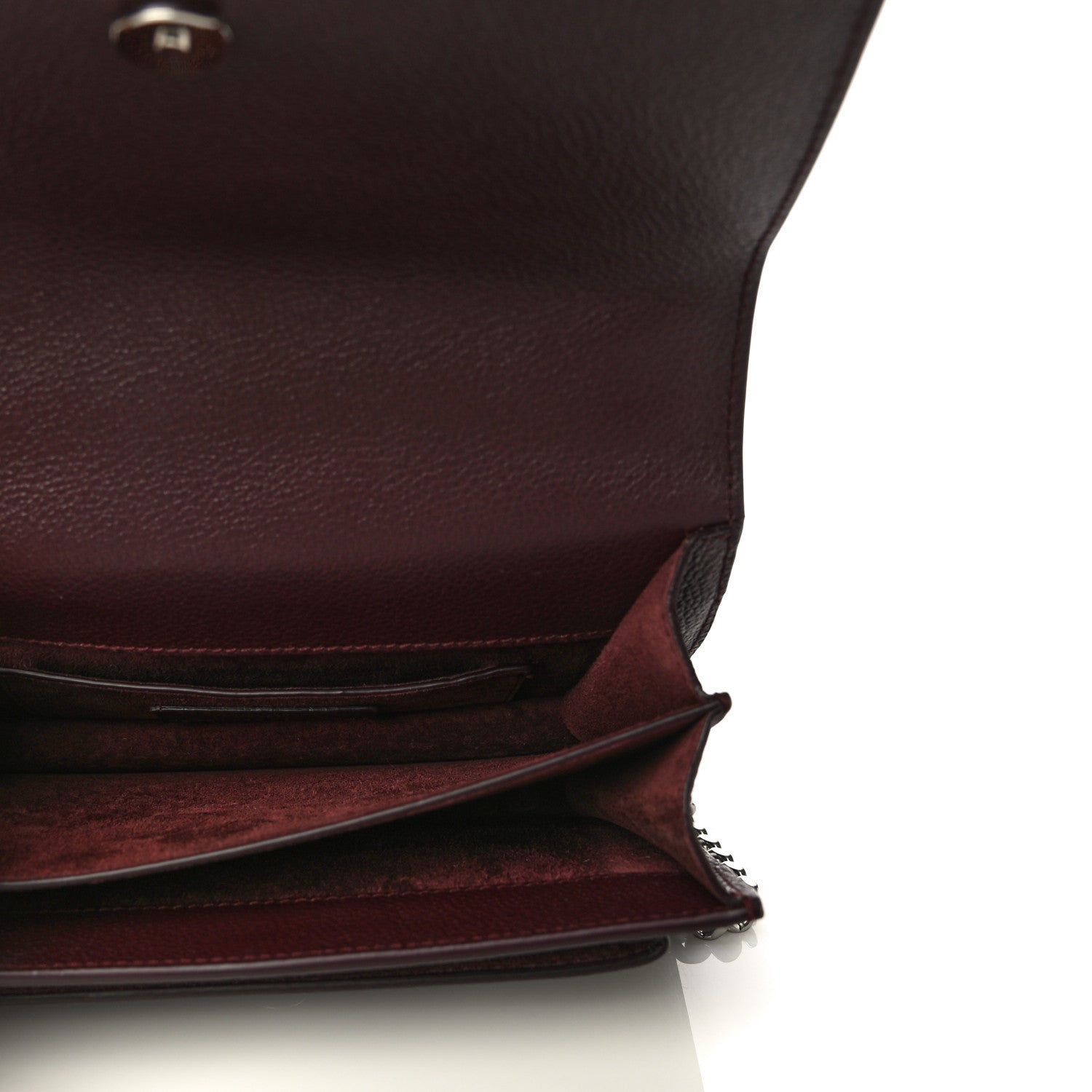 Saint Laurent Grained Calfskin Small Monogram Sunset Amaranto 5 of 12