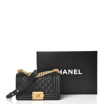 Chanel Caviar Quilted Small Boy Flap Black 8 of 8