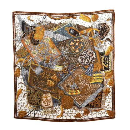 Hermes Cashmere Silk Cavaliers du Caucase Shawl 140 1 of 4