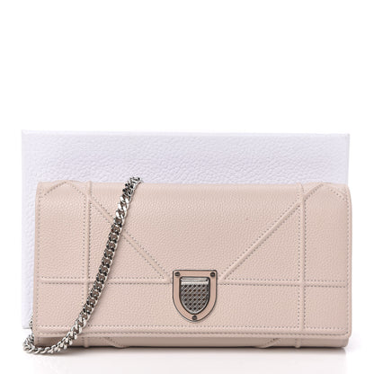Christian Dior Grained Calfskin Diorama Croisiere Chain Wallet Rose Poudre 10 of 10