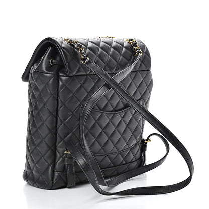 Chanel Calfskin Quilted Large Urban Spirit Backpack Black 2 of 10
