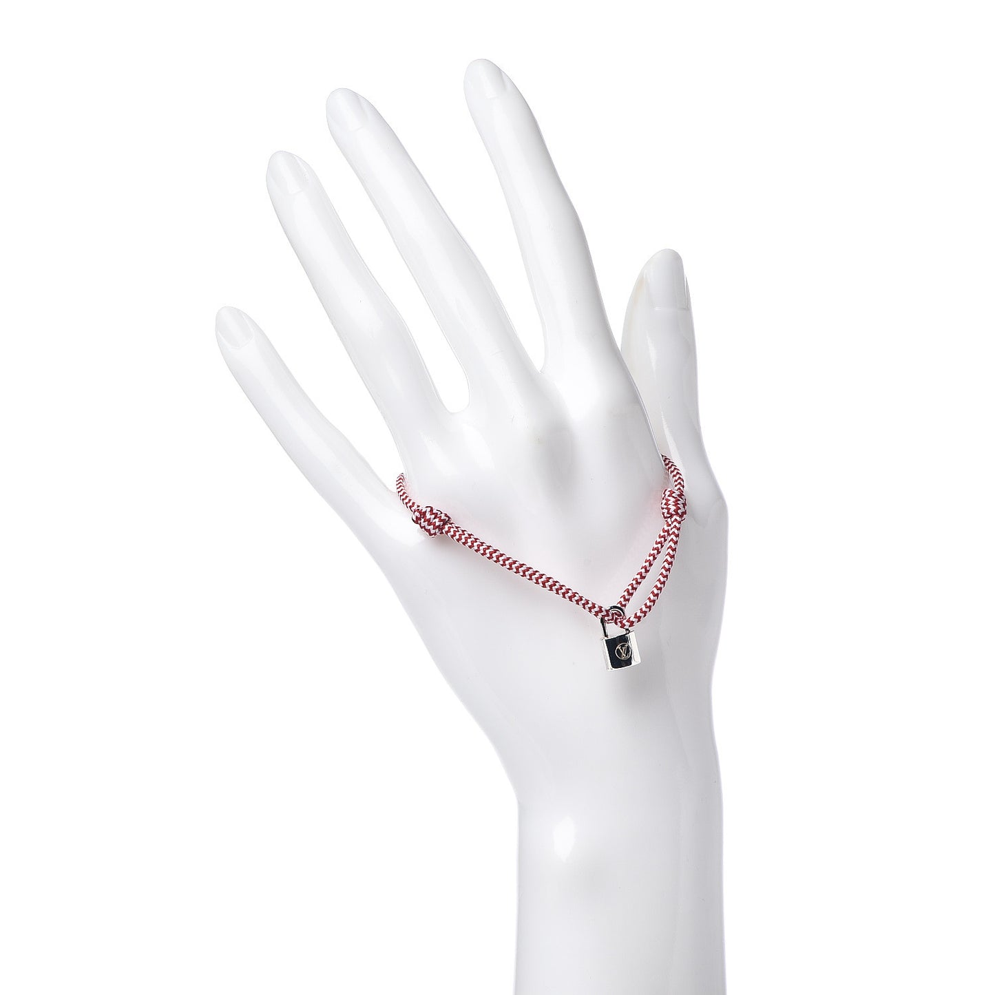 X UNICEF Sterling Silver Lockit Bracelet Red White