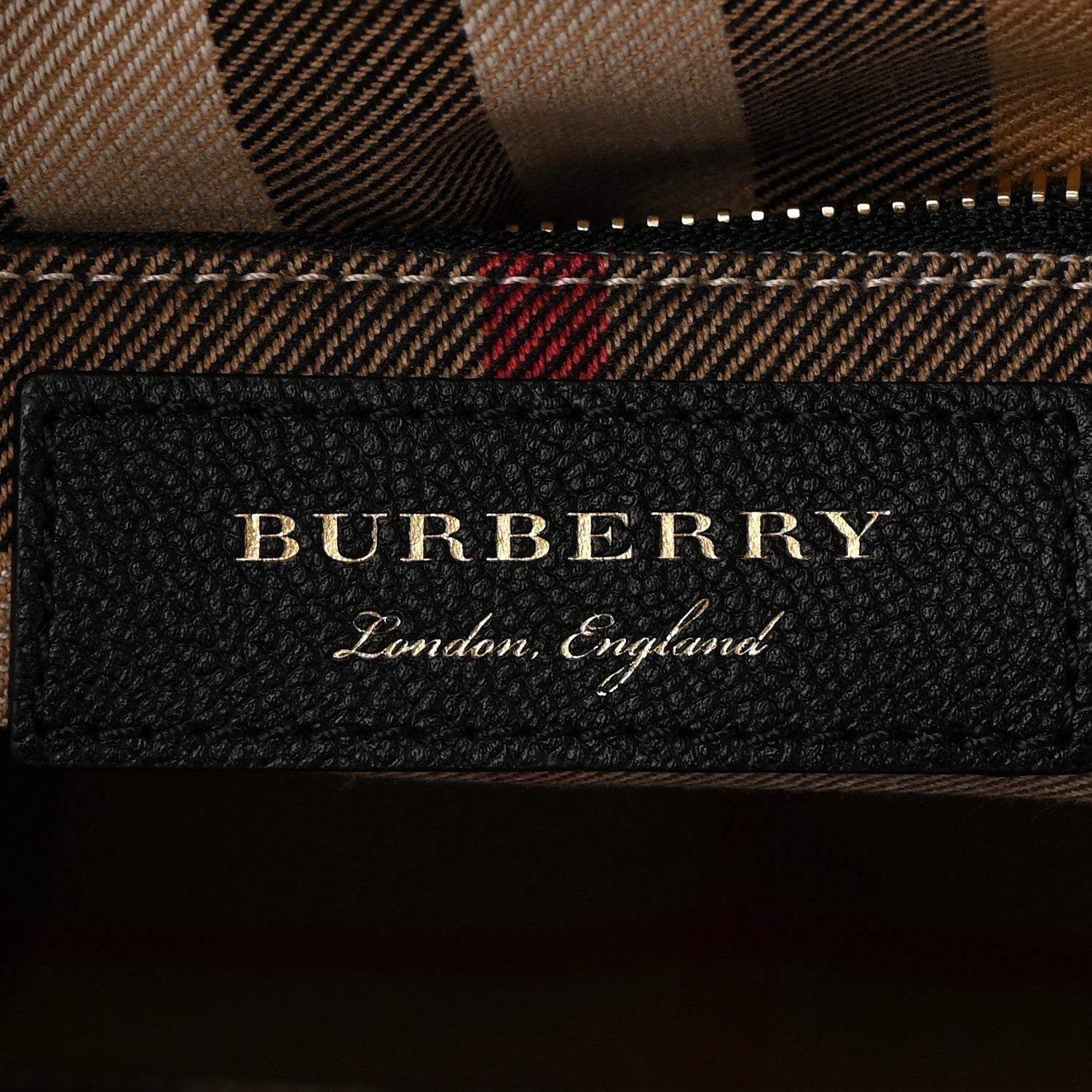 Burberry Soft Grain Calfskin Medium Buckle Tote Black 6 of 11