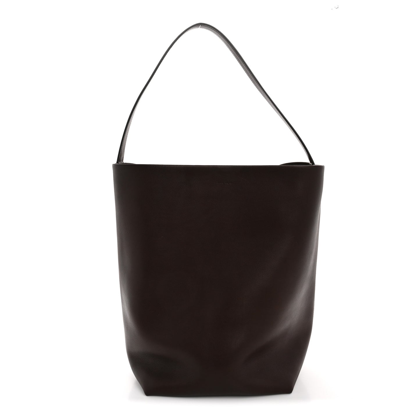 Polished Saddle Calfskin Large N/S Park Tote Chestnut