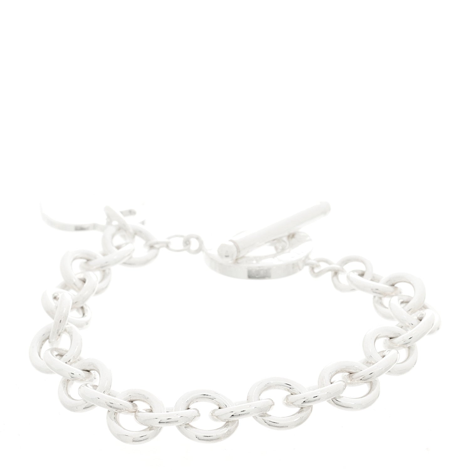 Tiffany Sterling Silver Return To Tiffany Heart Tag Toggle Bracelet 2 of 3
