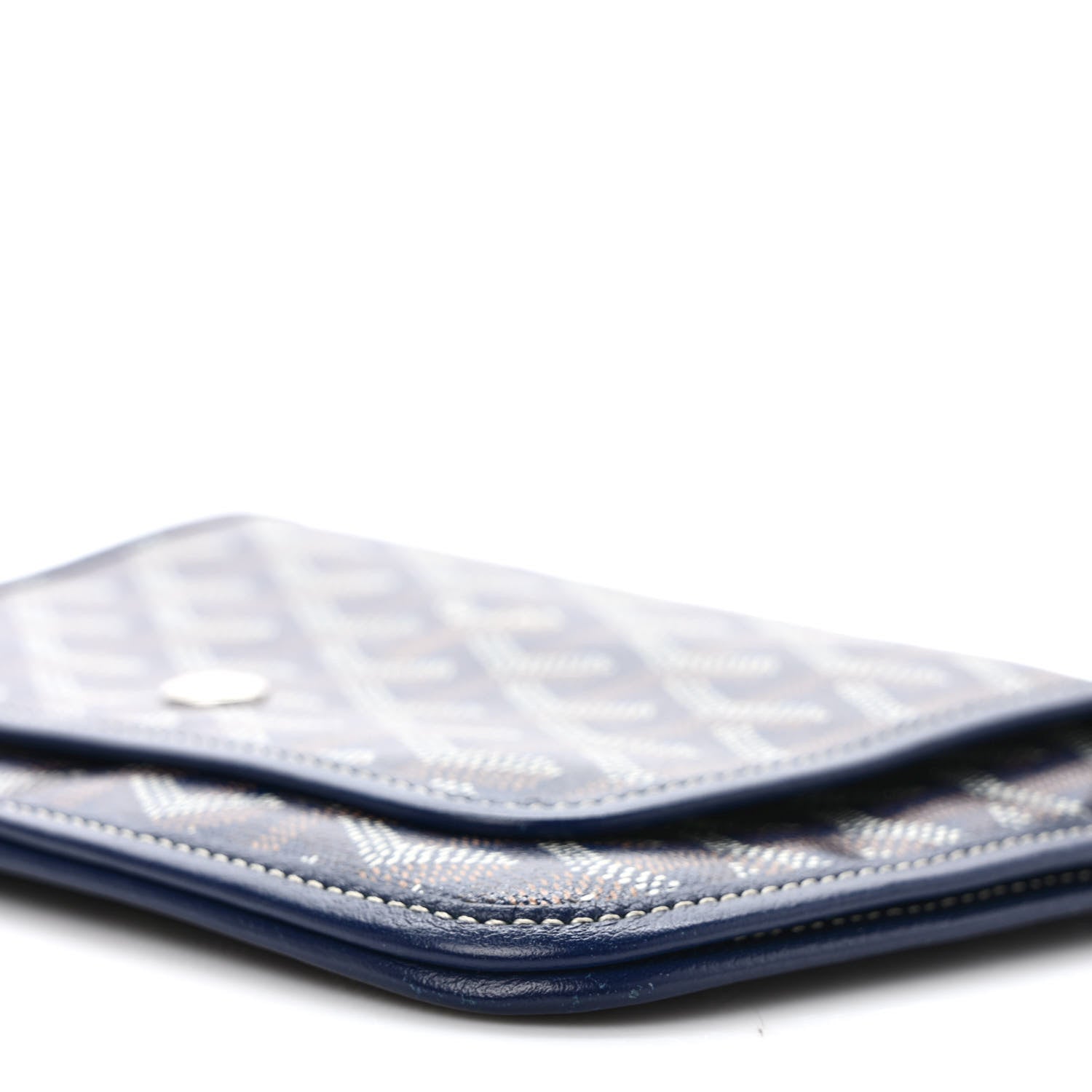 Goyard Goyardine Plumet Wallet Clutch Navy 8 of 9