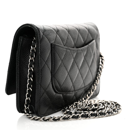 Chanel Caviar Quilted Wallet On Chain WOC Black 3 of 14