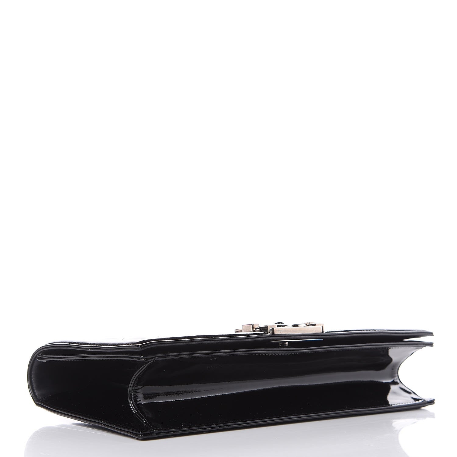 Chanel Patent Quilted Boy Flap Clutch Black 4 of 11