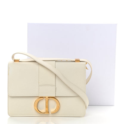 Christian Dior Grained Calfskin 30 Montaigne Flap Bag White 14 of 14